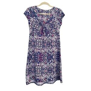 Lola Athletic Dress Geometric Pattern Womans M Athleisure Summer Casual Golf